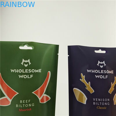 Sacos de impressão digital de tamanho e espessura personalizados para nozes e lanches