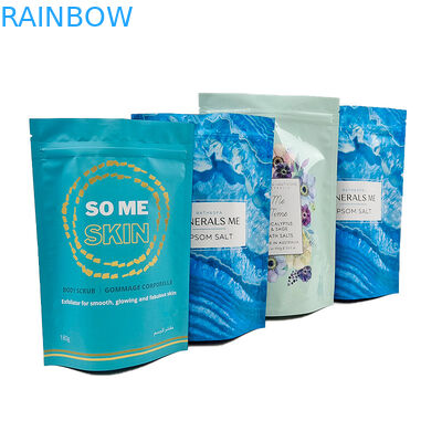 Embalagem de papel de alumínio em sacos com fecho superior