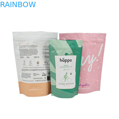 Embalagem de papel de alumínio em sacos com fecho superior