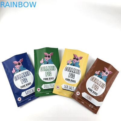 Armazenamento de alimentos para animais de estimação simplificado com bolsa de alimentos para animais de estimação com fecho de fecho