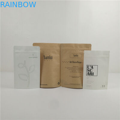 Saco de papel kraft compostavel ecológico de impressão personalizada