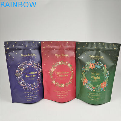 Aceitação de até 10 cores Material de embalagem de alimentos disponível para sacos de impressão digital Personalizado com saco de embalagem de fecho