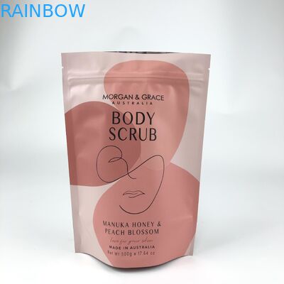 CDR AI PSD PDF Design File Sacos de sal de banho Mylar para cosméticos Bolsas personalizadas