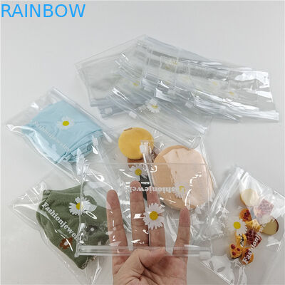 Saco de embalagem de plástico de material PE de alta transparência para Comestic com tamanho e cor personalizados