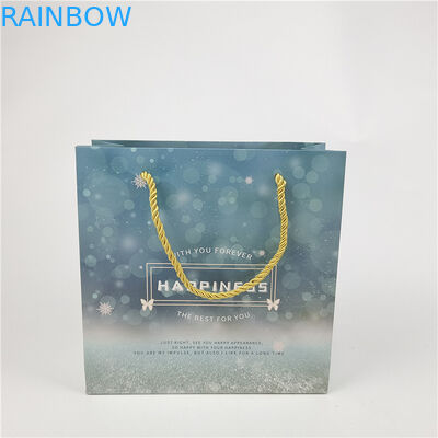 Melhor Vendedor Reciclável Logotipo Amigável ao Meio Ambiente Saco de Papel Impresso Embalagem Branca 110 gramas Reutilizável