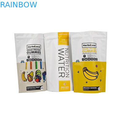 Efeito de cor Bolsas de chá acabadas brilhantes ou foscas Embalagens em bolsas de pé refeitáveis