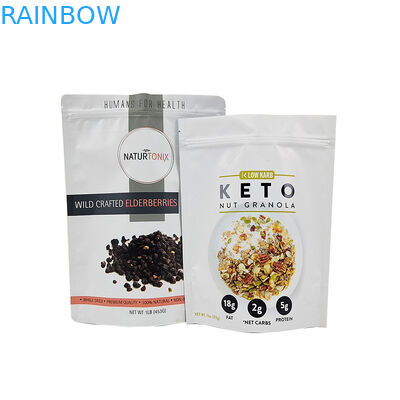 Efeito de cor Bolsas de chá acabadas brilhantes ou foscas Embalagens em bolsas de pé refeitáveis