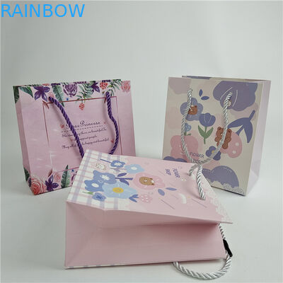 Garantia da qualidade promocional Impressão digital personalizada Logotipo Impresso Saco de papel de compras Embalagem