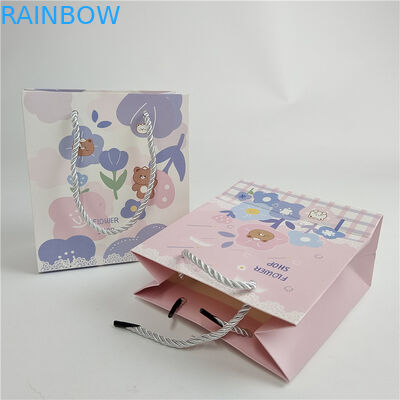 Garantia da qualidade promocional Impressão digital personalizada Logotipo Impresso Saco de papel de compras Embalagem