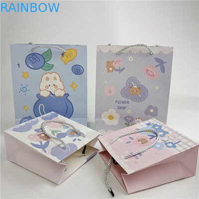 Garantia da qualidade promocional Impressão digital personalizada Logotipo Impresso Saco de papel de compras Embalagem