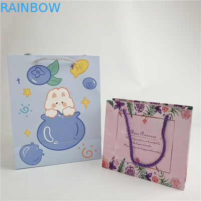 Garantia da qualidade promocional Impressão digital personalizada Logotipo Impresso Saco de papel de compras Embalagem