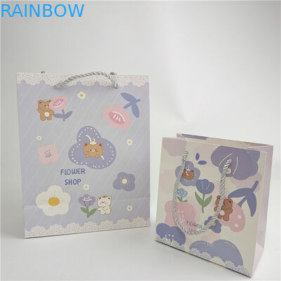 Garantia da qualidade promocional Impressão digital personalizada Logotipo Impresso Saco de papel de compras Embalagem