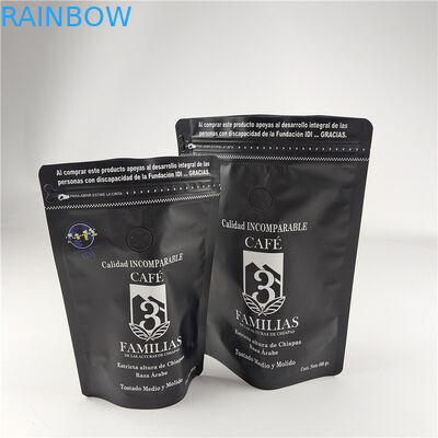 Matte Finish Food Grade Proof Odor Proof Humidity Proof Laminated Aluminum Foil Zip Lock Bag Stand Up Pouch Coffee Bag