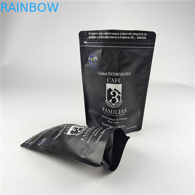 Matte Finish Food Grade Proof Odor Proof Humidity Proof Laminated Aluminum Foil Zip Lock Bag Stand Up Pouch Coffee Bag