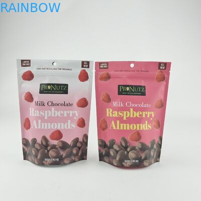 Logotipo Privado Personalizado Zipper Plástico Stand Up Zip Lock Saco de Embalagem Embalagens Edibles Biscoitos