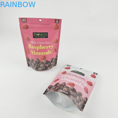 Logotipo Privado Personalizado Zipper Plástico Stand Up Zip Lock Saco de Embalagem Embalagens Edibles Biscoitos