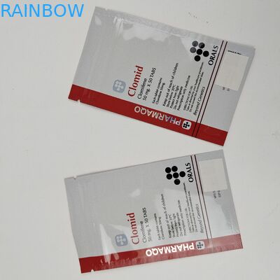 Embalagens de alimentos promocionais Embalagens de vedação de três lados para cuidados dentários Embalagens com vedação térmica Fecho com fecho de fecho