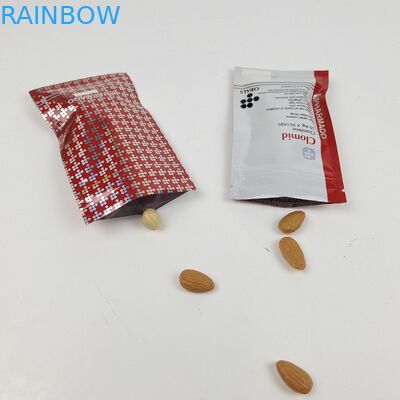 Embalagens de alimentos promocionais Embalagens de vedação de três lados para cuidados dentários Embalagens com vedação térmica Fecho com fecho de fecho