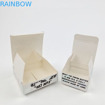 Caixa de exibição de embalagem de caixa de cartão branco