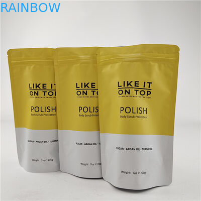 Design de tamanho personalizado Bolsa de pé com gravura de fecho/bolsa de embalagem impressa digital