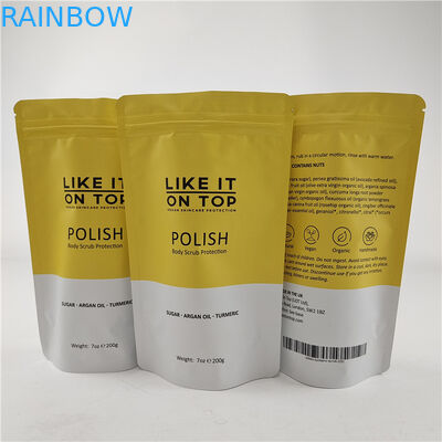 Design de tamanho personalizado Bolsa de pé com gravura de fecho/bolsa de embalagem impressa digital