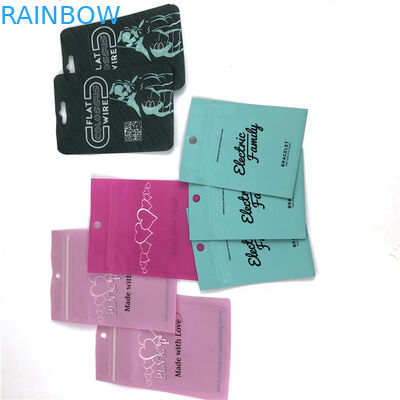 Linha de lágrima fácil Saco de embalagem Mylar selado de três lados com fecho de fecho Design de tamanho personalizado