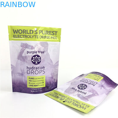 10 Cores Custom Mat Alumínio Folha Stand Up Bolsa Ziplock Doypack Saco Para Alimentos