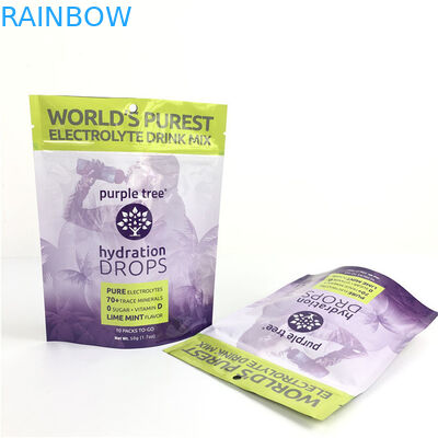 Hot Custom Logo Gloss Finish Dimensões e Desenhos Personalizados Necessidades de Folha de Alumínio Mylar Doypack