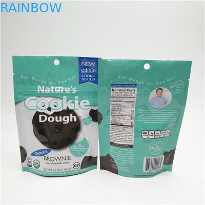 Saco com Zíper Vertical Personalizado com Logotipo Impresso Termoselado para Embalagem de Alimentos Plástica Resealável