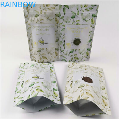 Pacote de moda Logotipo personalizado impresso Aceito até 10 cores Disponível Bolsa de chá de papel plástico