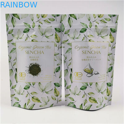 Pacote de moda Logotipo personalizado impresso Aceito até 10 cores Disponível Bolsa de chá de papel plástico