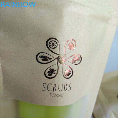 Tamanho personalizado Bolsa de pé com fecho e gravura para embalagens de lanches