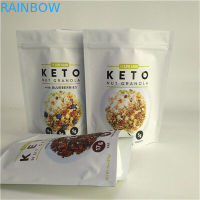 China Fornecedor Impressão de design personalizado Dimensões e necessidades de design personalizadas Bolsas de pé com fecho para embalagens de alimentos