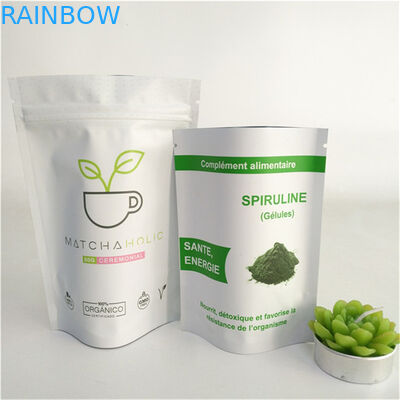 Impressão personalizada Selo térmico Reutilizavel Saco de Stand Up Grade Food Mylar Sachet Embalagem