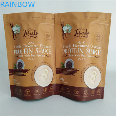 Impressão colorida Saco de embalagem de lanches MOPP VMPET PE Matt Finish Negro à prova de umidade