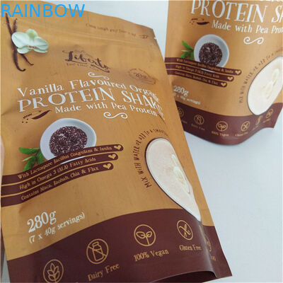 Impressão colorida Saco de embalagem de lanches MOPP VMPET PE Matt Finish Negro à prova de umidade