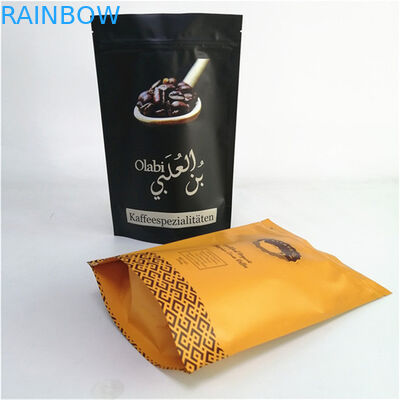 Impressão colorida Embalagem personalizada Café Ziplock Stand Up Pouch Bag para 250g 500g 1kg