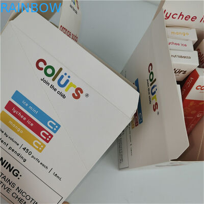 Hot Custom Logo Tear Away Display Box Cartão PDQ Counter Corrugated Display Boxes