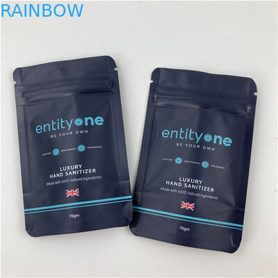 Logotipo personalizado Impresso Bolsa Stand Up Com Zipper Matt Finish Alumínio Folha Material de Grau Alimentar Doypack