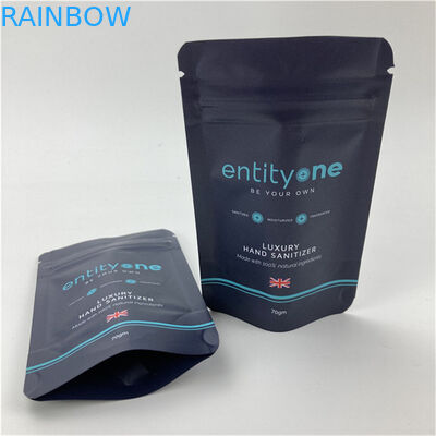 Logotipo personalizado Impresso Bolsa Stand Up Com Zipper Matt Finish Folha de Alumínio Mylar Doypack