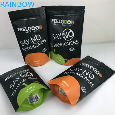 Dimensão e design personalizados Necessidades de papel de alumínio em pé Bolsa de fecho resistente a cheiros Impresso personalizado