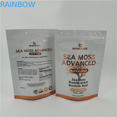 Aceita até 10 cores Disponível Linha de lágrima fácil Stand Up Pouch Bag Seal de calor Zipper Top