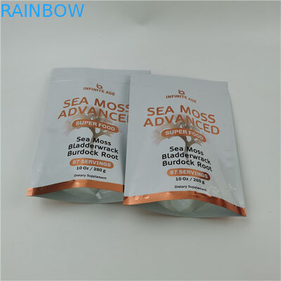 Aceita até 10 cores Disponível Linha de lágrima fácil Stand Up Pouch Bag Seal de calor Zipper Top