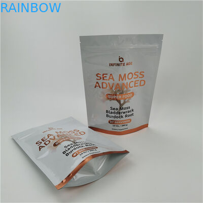 Aceita até 10 cores Disponível Linha de lágrima fácil Stand Up Pouch Bag Seal de calor Zipper Top