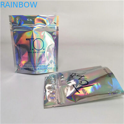 Material de embalagem de alimentos personalizado de marca privada resistente à umidade fecho de fecho de embalagem