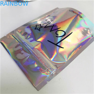 Material de embalagem de alimentos personalizado de marca privada resistente à umidade fecho de fecho de embalagem