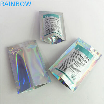 Grátis Logotipo personalizado Impressão digital Plástico PET Liso Preço adequado Bolsas de pé com fecho