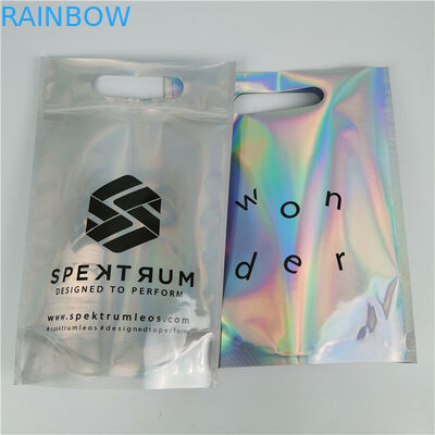 Logotipo personalizado de alta qualidade Impresso Fashion Pack Espessura personalizada Holográfica Proof Leak Film Mylar Bags