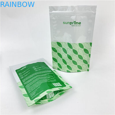 Matte PET/PE Zipper Food Doypack com logotipo personalizado