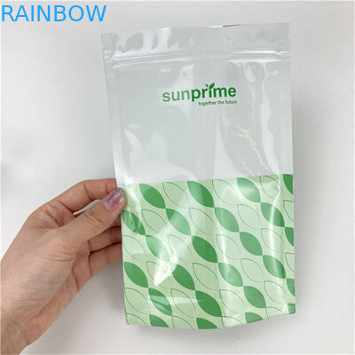 Matte PET/PE Zipper Food Doypack com logotipo personalizado